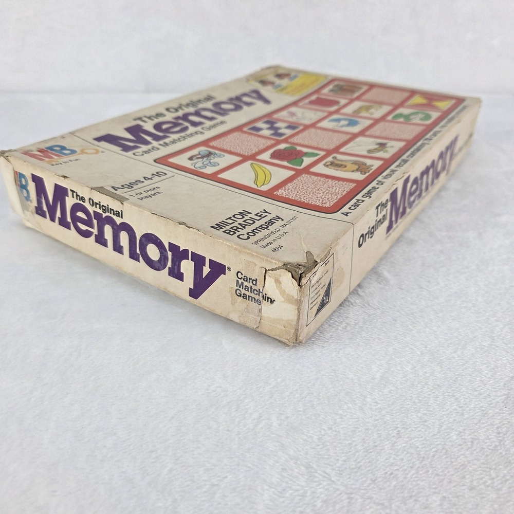 Vintage 1980 Milton Bradley The Original Memory Game 4664 35 Pairs 70 Cards - Picture 14 of 14